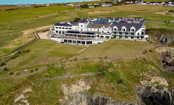 The Cliff Hotel & Spa External Drone Shot